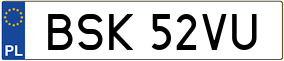 Trailer License Plate